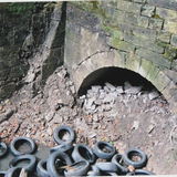 Mellor Mill dumped tyres