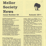 Mellor Society News. Issue Number 54. Autumn 2011.